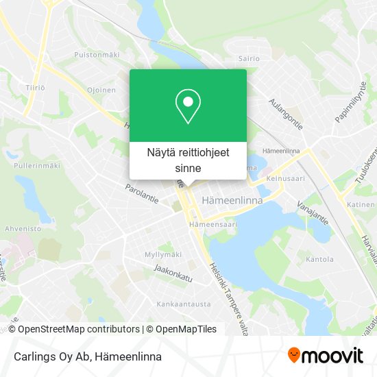 Carlings Oy Ab kartta