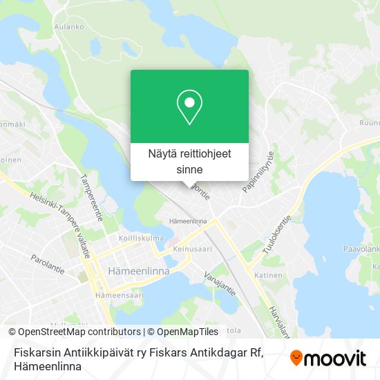 Fiskarsin Antiikkipäivät ry Fiskars Antikdagar Rf kartta