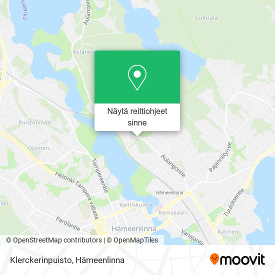 Klerckerinpuisto kartta