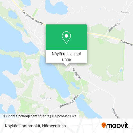 Köykän Lomamökit kartta