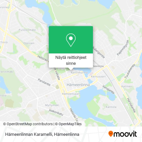 Hämeenlinnan Karamelli kartta