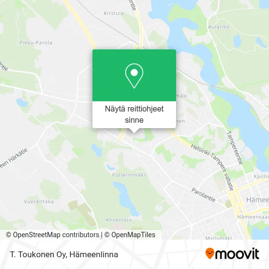 T. Toukonen Oy kartta