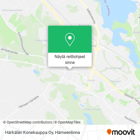 Härkälän Konekauppa Oy kartta