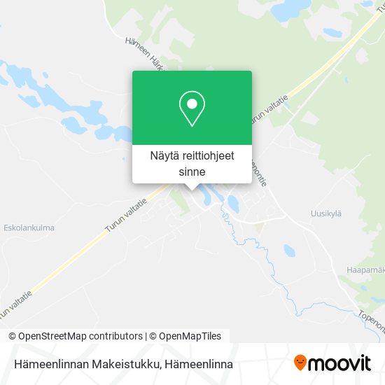 Hämeenlinnan Makeistukku kartta