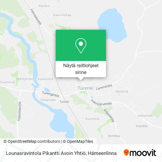 Lounasravintola Pikantti Avoin Yhtiö kartta