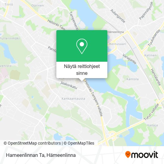 Hameenlinnan Ta kartta