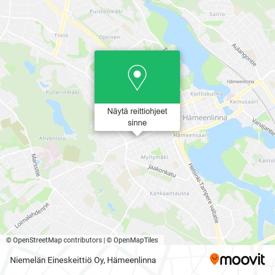 Niemelän Eineskeittiö Oy kartta