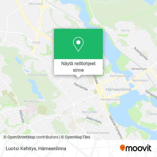 Luotsi Kehitys kartta