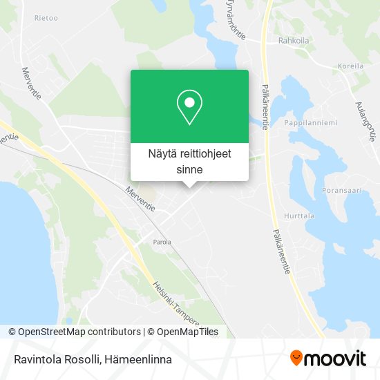 Ravintola Rosolli kartta