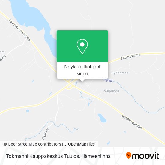 Tokmanni Kauppakeskus Tuulos kartta