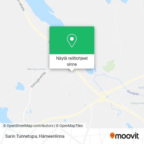 Sarin Tunnetupa kartta