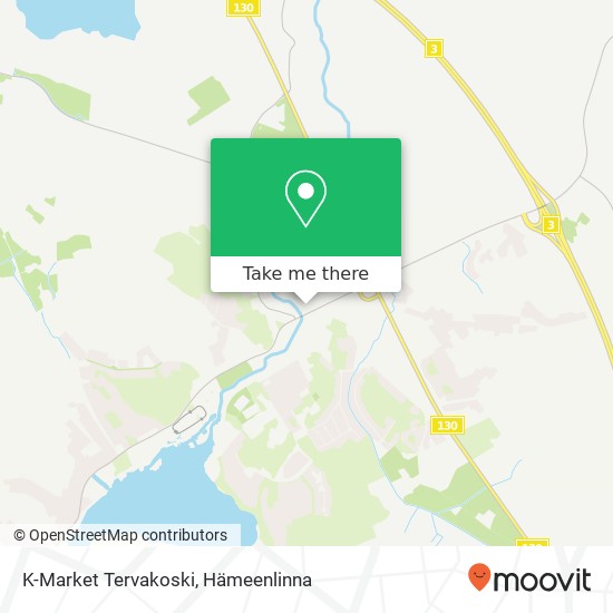 K-Market Tervakoski kartta