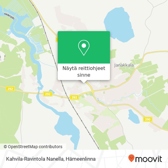 Kahvila-Ravintola Nanella kartta