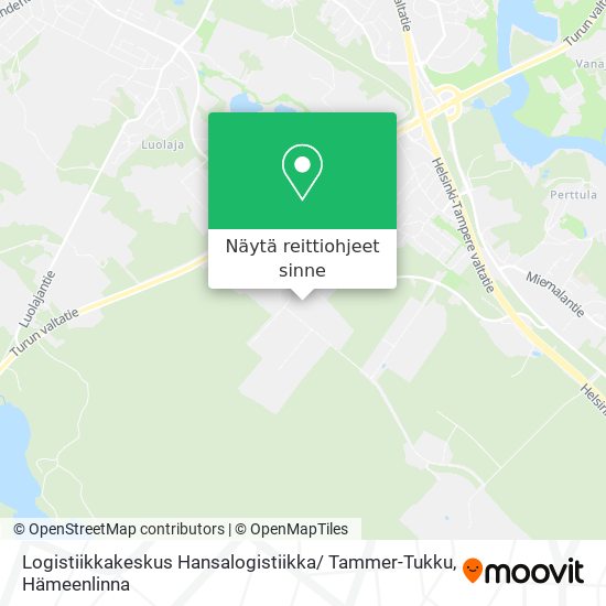 Logistiikkakeskus Hansalogistiikka/ Tammer-Tukku kartta