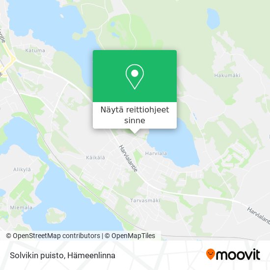 Solvikin puisto kartta
