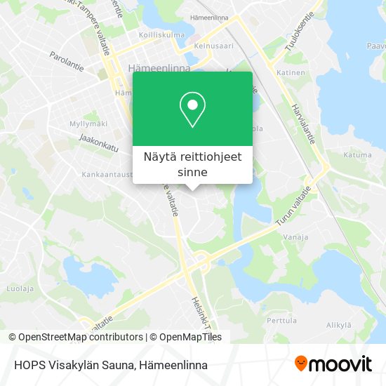 HOPS Visakylän Sauna kartta