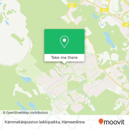 Kämmekänpuiston leikkipaikka kartta