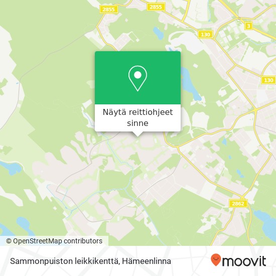 Sammonpuiston leikkikenttä kartta