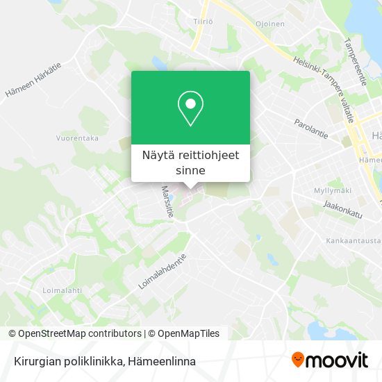 Kirurgian poliklinikka kartta