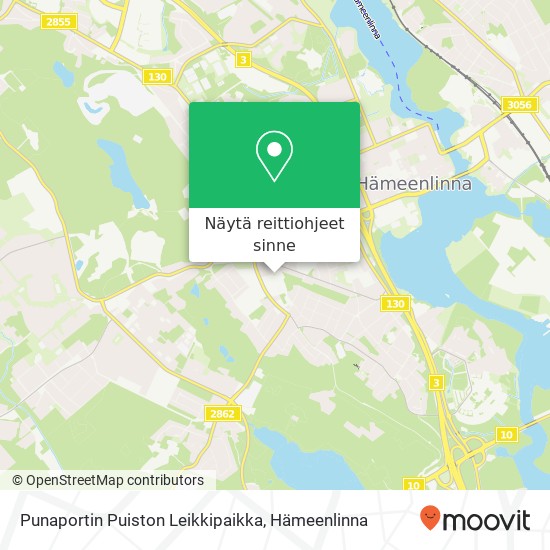 Punaportin Puiston Leikkipaikka kartta