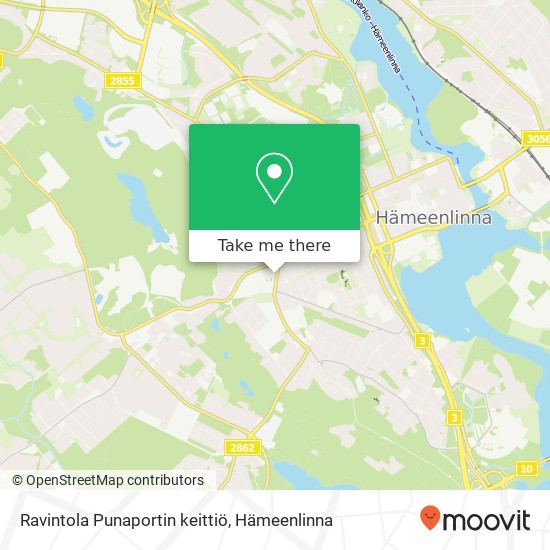 Ravintola Punaportin keittiö kartta