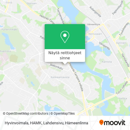 Hyvinvoimala, HAMK, Lahdensivu kartta