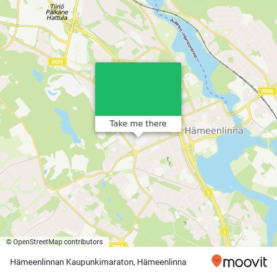 Hämeenlinnan Kaupunkimaraton kartta