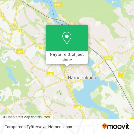 Tampereen Työterveys kartta