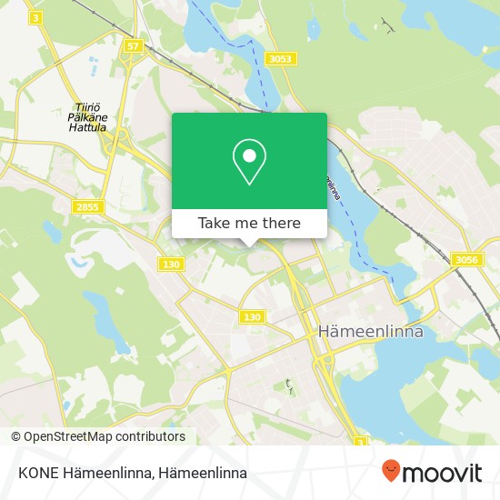 KONE Hämeenlinna kartta