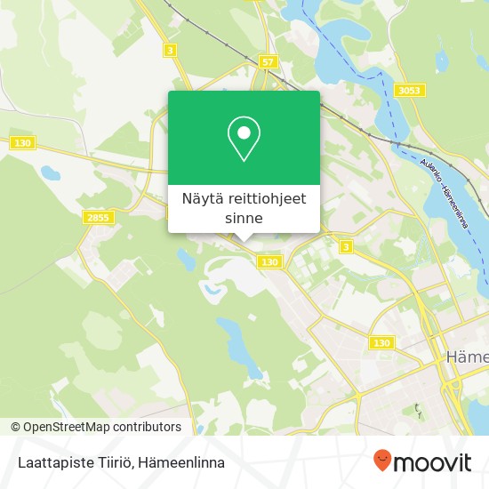 Laattapiste Tiiriö kartta