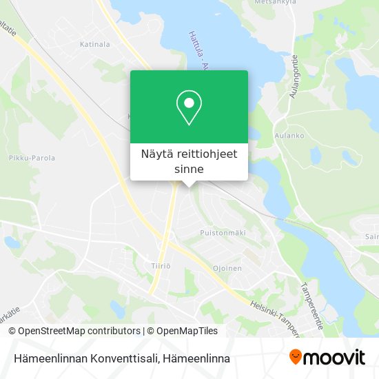 Hämeenlinnan Konventtisali kartta