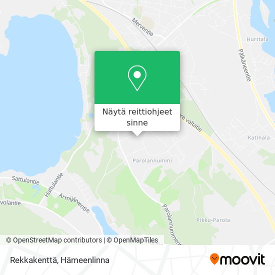 Rekkakenttä kartta