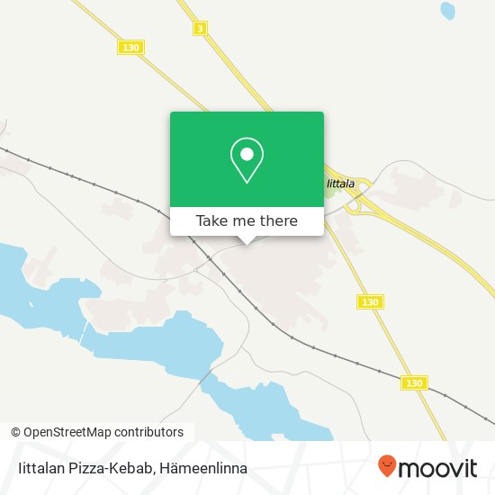 Iittalan Pizza-Kebab kartta