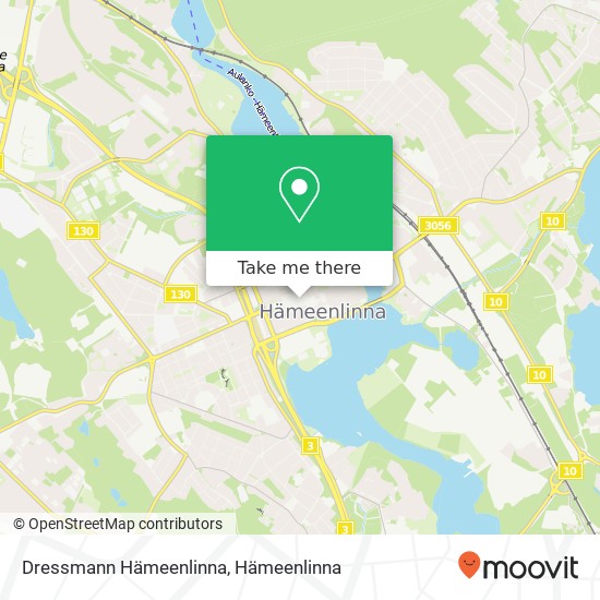Dressmann Hämeenlinna kartta