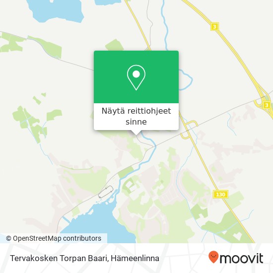 Tervakosken Torpan Baari kartta