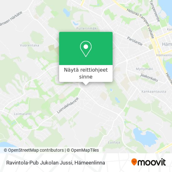 Ravintola-Pub Jukolan Jussi kartta