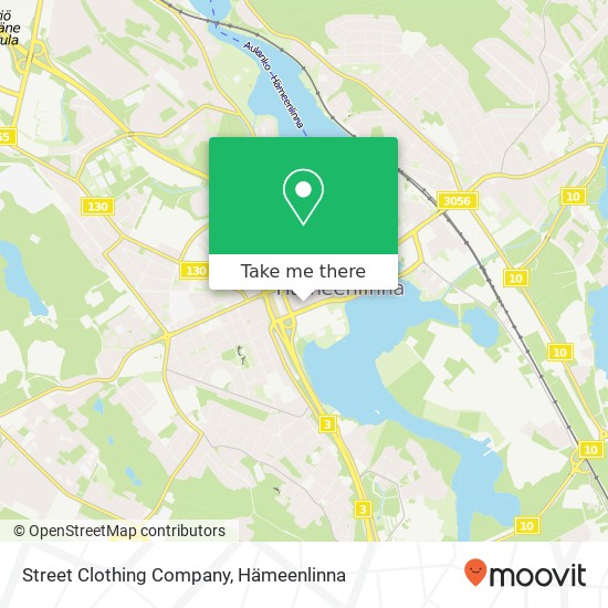 Street Clothing Company, Eteläkatu 14 FI-13100 Hämeenlinna kartta