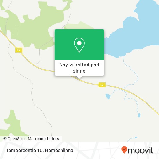 Tampereentie 10 kartta