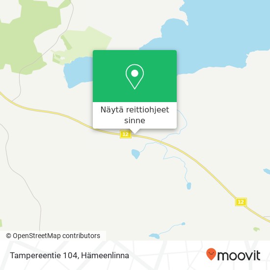 Tampereentie 104 kartta