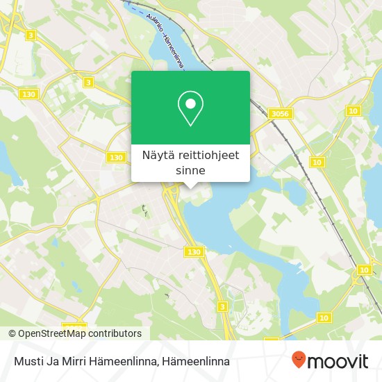 Musti Ja Mirri Hämeenlinna kartta