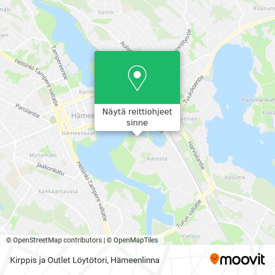 Kirppis ja Outlet Löytötori kartta