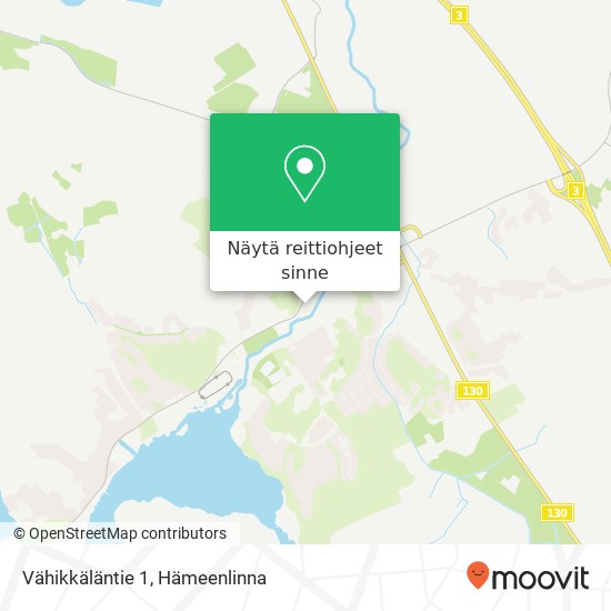 Vähikkäläntie 1 kartta