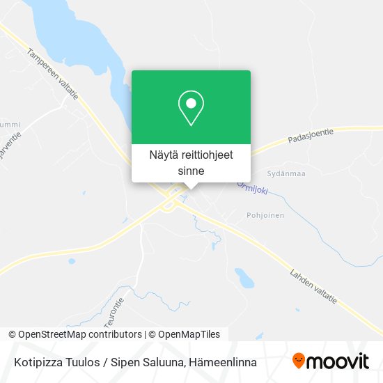 Kotipizza Tuulos / Sipen Saluuna kartta