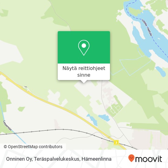 Onninen Oy, Teräspalvelukeskus kartta