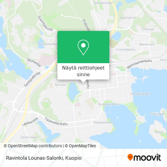 Kuinka päästä kohteeseen Ravintola Lounas-Salonki paikassa Kuopio  kulkuvälineellä Bussi?