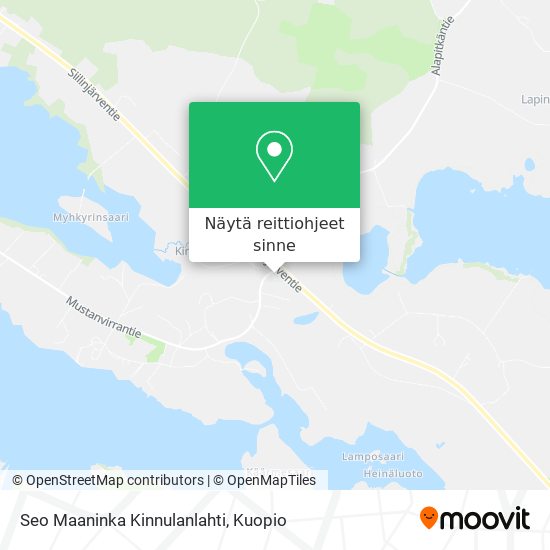 Seo Maaninka Kinnulanlahti kartta