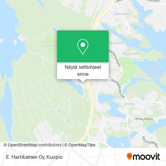 E. Hartikainen Oy kartta