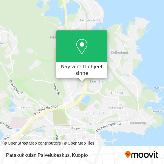 Patakukkulan Palvelukeskus kartta