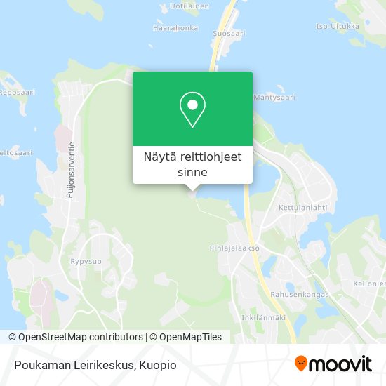 Poukaman Leirikeskus kartta
