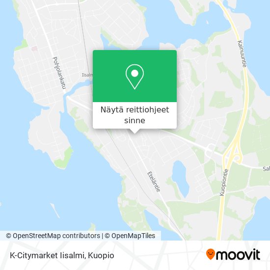 K-Citymarket Iisalmi kartta